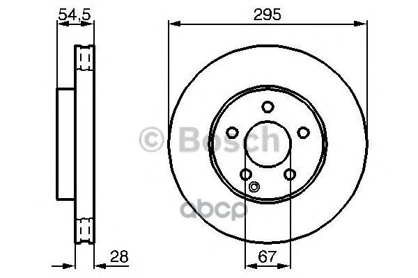Диск Тормозной Mercedes-Benz: E-Class 02-, E-Class T-Model 03- Bosch арт. 0986479038