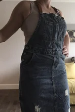 Denim Dress Spaghetti-Strap Bleached-Holes Female Vintage Women Ladies Loose Ripped