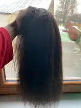30 pulgadas recto rizado medio malla con división peluca 180% densidad brasileño cabello humano Pre arrancado con el pelo del bebé Remy sin costuras para las mujeres