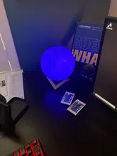 Galaxy Light Moon-Lamp Remote-Control Gift Change-Touch 3d-Printing 16-Color Kids as