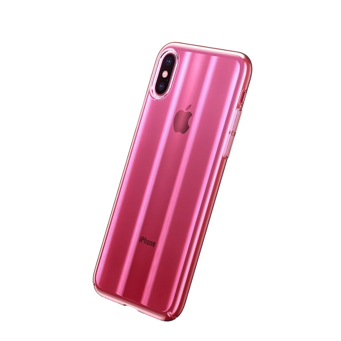 Чехол Baseus Aurora Case For iPXSm 6.5 WIAPIPH65-JG04(Прозрачно-розовый