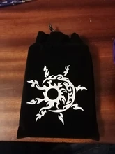Bolsa de almacenamiento de Tarot de terciopelo, 12 Constelaciones, juego de mesa de cartas, Mini bolsa con cordones, juego de mesa