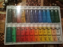 Pintura acrílica profesional de 12/24 colores 15ml tubos pintura de dibujo pigmento cuadro de pared pintado a mano para artista DIY