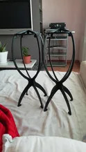 Alileader-soporte para pelucas de plástico para cabeza de maniquí peluca plegable soporte para pelucas