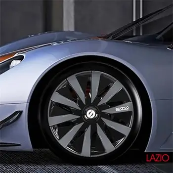 

SPC1691BKSV-twin lazio hubcaps 16 "black/Silver SPARCO 4pcs