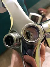 Bathtub Faucet Shower-Head Frap F22701-B Tap-Chrome Silver Outlet 30cm Zinc-Alloy 1set