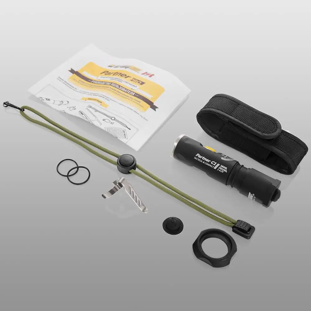 Светодиодный Тактический фонарь Armytek Partner C1 Pro XP-L LED EDC Фонарь 800 люмен