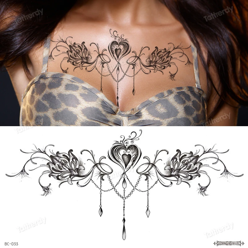 Discover more than 80 temporary tattoos for womens breasts super hot