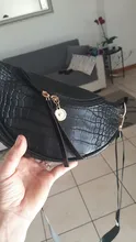 Bolso de piel sintética con cremallera para mujer, bandolera de hombro con patrón de cocodrilo, de lujo, 2021