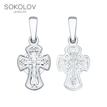 

Cross silver SOKOLOV fashion jewelry 925 women's/men's, male/female