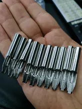 Puntas de tatuaje de acero inoxidable, Kit de puntas de boquilla de tatuaje RT FT DT para Cartucho de agujas de tatuaje, accesorios de tatuaje, 10 Uds.