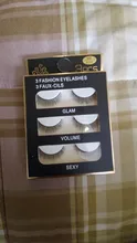 Pestañas postizas efecto 3D, extensión de pestañas de pelo largo de visón, efecto de belleza natural de 3 pares, N.º X11