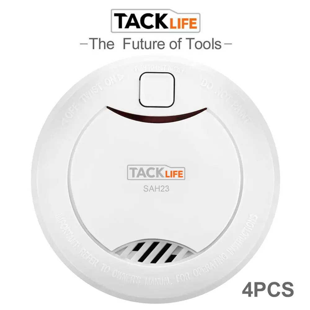 

Tacklife 10PCS Smoke Detector Alarm Accessories Sensitive Alarm System Smoke/Fire Detector For Home Security Alarm System