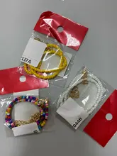 10 unids/set Color caramelo bohemio hecho a mano cuentas de arco iris gargantilla collar de satélite collares de joyería de moda para mujer