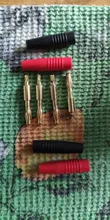 4pcs New 4mm Plugs Gold Plated Musical Speaker Cable Wire Pin Banana Plug Connectors