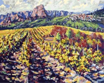 

Painting by numbers Standard: Field in Mountain