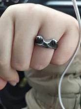 Anillo de rana Vintage bohemio para mujer, diseño artístico, apertura Retro ajustable, anillos llamativos para mujer, regalo de Color plata