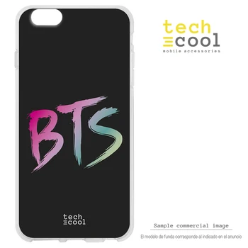 

FunnyTech®Silicone Case for Samsung Galaxy A6 2018 l music band BTS background vers.1