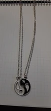 2 unids/set mejores amigos par collares Yin Yang encanto colgante, collar de la joyería para los amantes de las Hermanas de San Valentín regalo FSPXL316