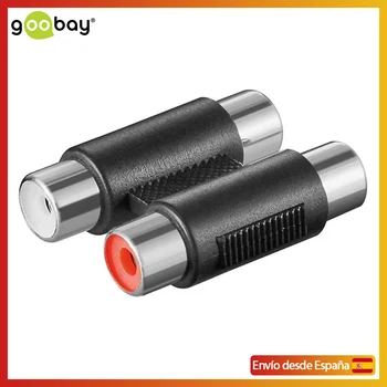 

Wentronic Goobay RCA Audio Adaptor 2X RCA black-Adapter for Cable (2X RCA, 2X RCA, female Connector/Female Connector, Black