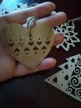 Adornos colgantes de madera de copos de nieve para Navidad, huecos europeos, para ornamento de árbol de Navidad, decoraciones para fiesta de Navidad, regalo para niños, 6 uds.