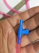 10 Pieces Plastic Aquarium Fish Tank 2 Way Air Pump Control Valves, Blue