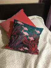 Cushion-Cover Pillow-Case Kissen Linen Print Home-Bed Cartoon Decoration Cat Portrait