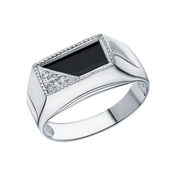 

Silver ring with cubic zirconia sunlight sample 925