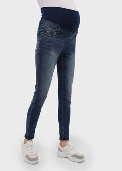 

Narrow jeans for pregnant women with an insert on the stomach "style 022"