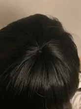QQXCAIW largo recto del Partido de Cosplay negro 40 100 Cm pelucas de pelo sintético