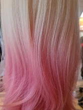 L-Email Wig Blonde Ahri Cosplay Synthetic-Hair KDA Baddest Heat-Resistant with LOL Ears