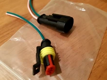 Juego de conectores eléctricos para coche y motocicleta, 1 AMP, 1P, 2P, 3P, 4P, 5P, 6P, impermeables, macho, hembra, con arnés de Cable