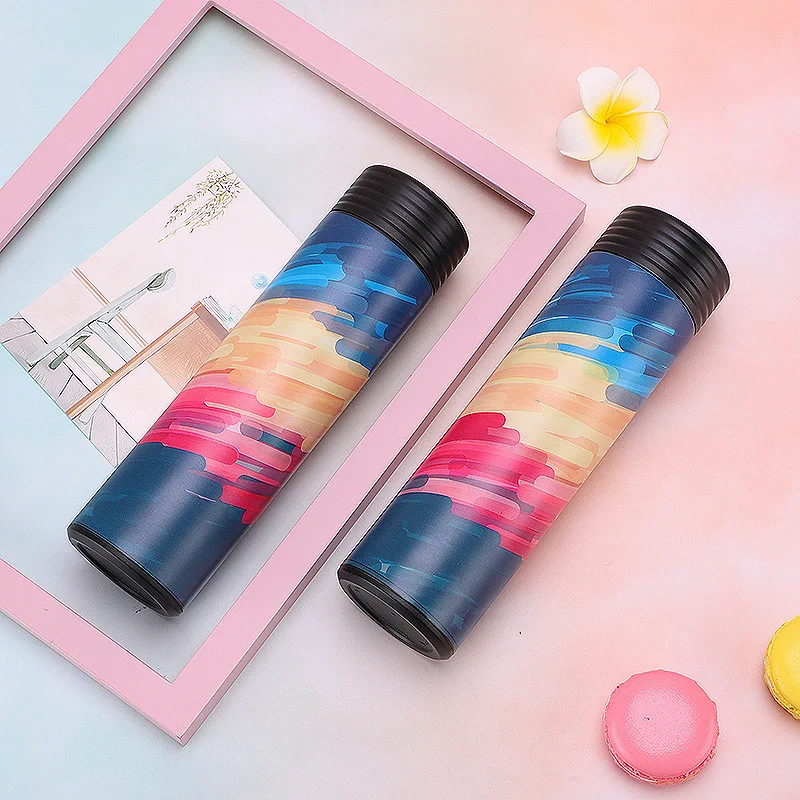 Colorful Thermos Travel Hiking Camping Office Thermo Cup Coffee Tea Milk Efficient Insulation Thermo Bottle Portable Vacuum cup