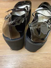 U-DOUBLE marca zapatos Lolita lindo zapatos de salón Mary Jane plataforma zapatos de cuña de mujer de gran tamaño 43 bombas dulce gótico zapatos para mujer de estilo Punk