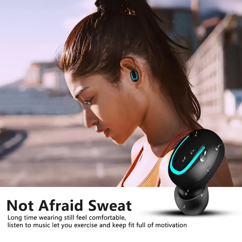 Черные u-образные HBQ-Q32 наушники Bluetooth, Беспроводные спортивные наушники с громкой связью, игровые наушники для телефона