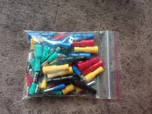 Electric-Connector Audio-Wiring Crimp-Bullet-Terminal FRD Insulated AWG 50pcs Male 