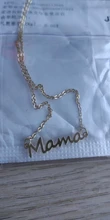 Día de la madre, carta de mamá colgante collar para mujer 3 colores mamá placa Cadena de clavícula collar joyería de personalidad regalo