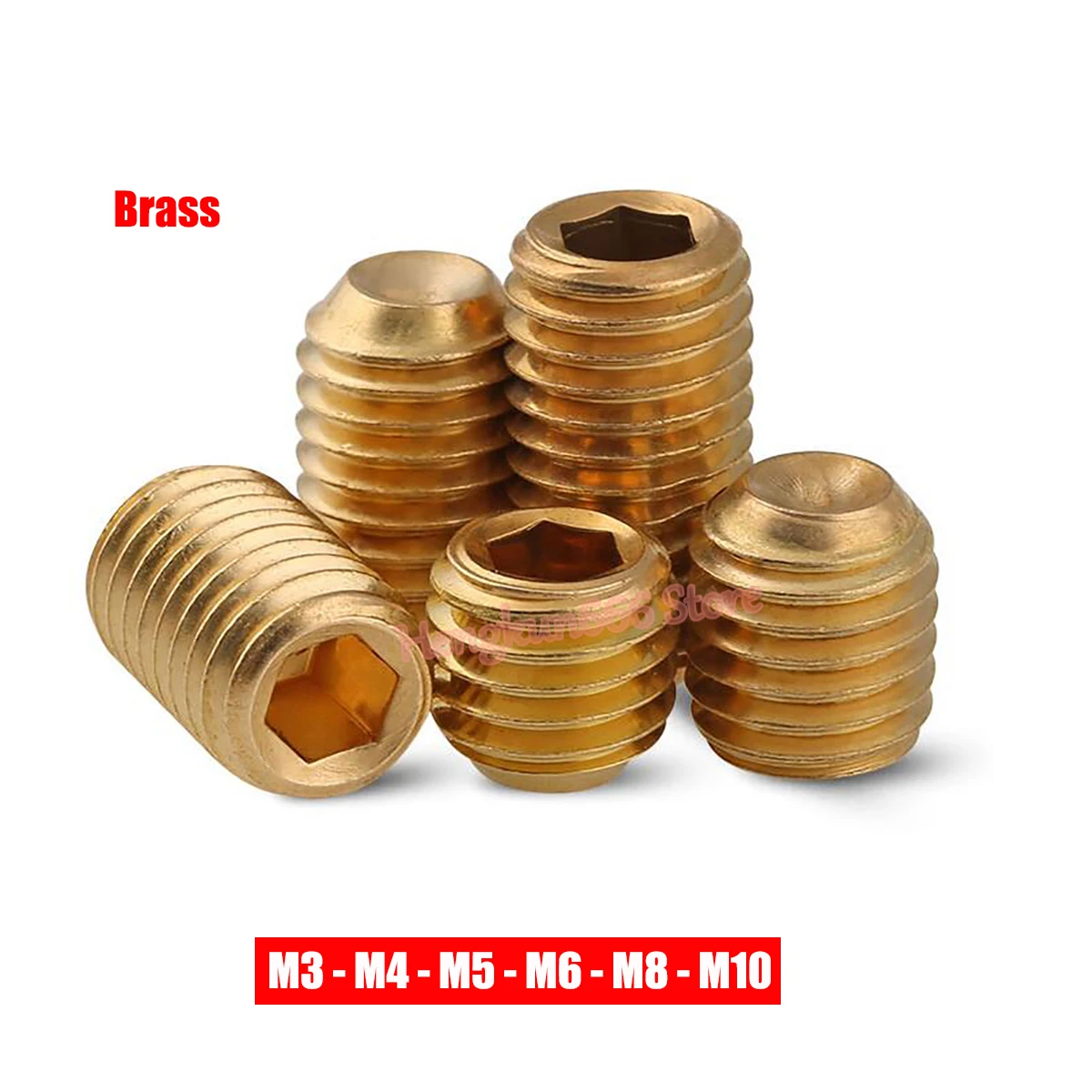 Brass Grub Screws Brass Point Screw Brass Screw Bolts Din 916 M8