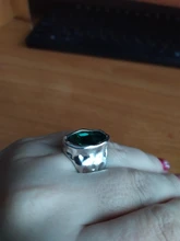 Anslow de joyería de moda de calidad superior Retro Oval grande anillo de dedo de cristal para las mujeres parejas de mujeres regalo de día de San Valentín LOW0041AR