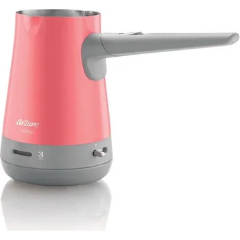 

Arzum Original Turkish Coffee Machine with Coffee Pot Pink - Blue Maker Portable Electrical Pot Boiled Milk Kettle for Gift
