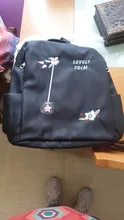 Mochila informal de tela Oxford con flores bordadas para mujer, bolso escolar para el hombro, para viajes diarios, antirrobo