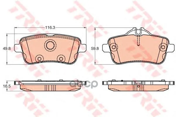 Колодки Тормозные Mercedes Gl X166/Ml W166 Задние Trw/Lucas Gdb1947 TRW/Lucas арт. GDB1947