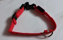 Collar LED de nailon para mascotas, fluorescente y luminoso, suministros para mascotas, correa de seguridad nocturna intermitente de seguridad que brilla en la oscuridad