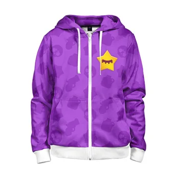 

Children's sweatshirt 3D with zipper Brawl Stars-Sandy