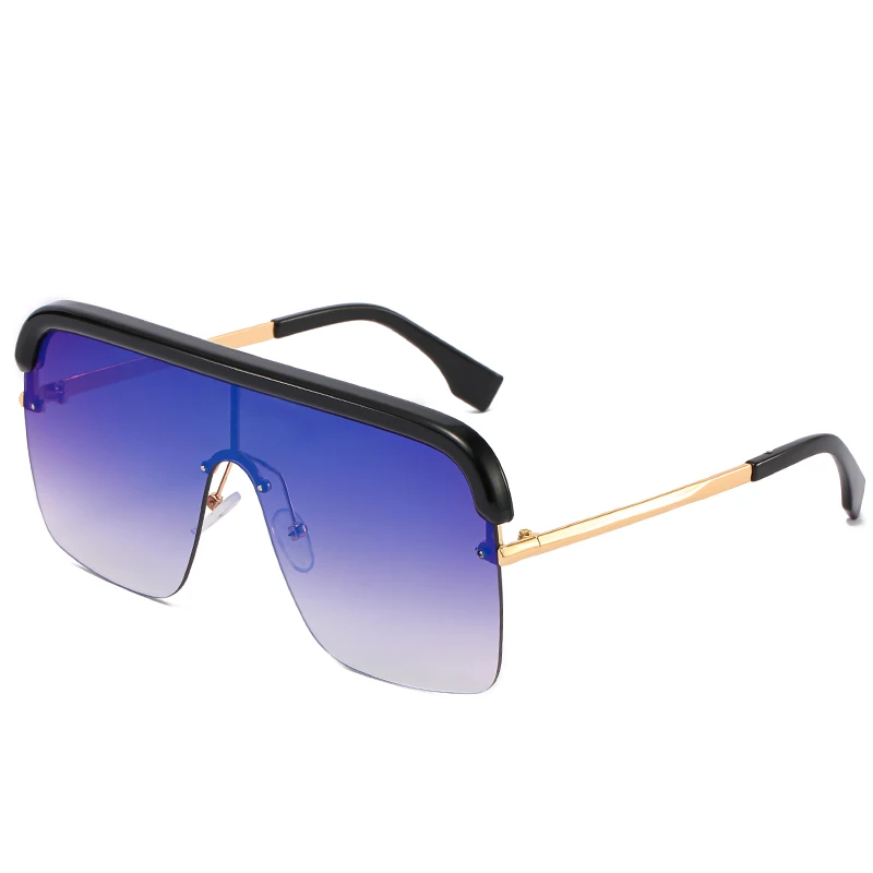FC OPTICS DESIGN Ultralight TR90 Polarized Sunglasses Men Women Driving Square Style Sun Glasses Male Goggle UV400 Gafas De Sol - Цвет линз: Синий
