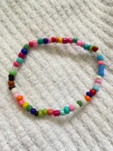 Conjunto de pulsera de cuentas de arroz de colores, pulseras de la Amistad hechas a mano, joyería Bohemia, regalo para amigos