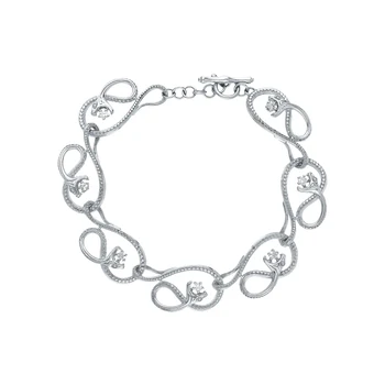 

Silver Bracelet with cubic zirconia sunlight