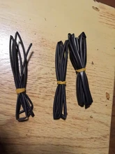 1 metros/lote 2:1 negro 1, 2, 3, 5, 6mm, 8mm, 10mm, encogimiento de calor de diámetro Heatshrink tubo de envoltura de alambre vender DIY conector reparación