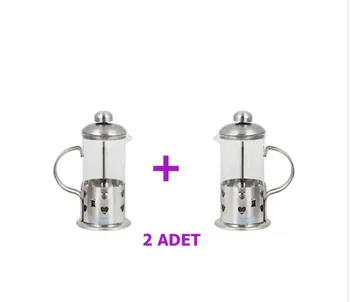 

FRENCH PRESS TICKET TEA BAR 350 ML FILM COFFEE TEA POT 2 PCS