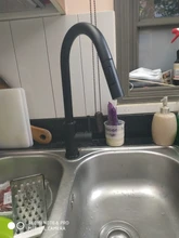 Grifo de cocina con sensor táctil, grifo de cocina con ducha extraíble, grifería De inducción inteligente De acero inoxidabl, grifo para lavabo, giratorio 360°, color negro